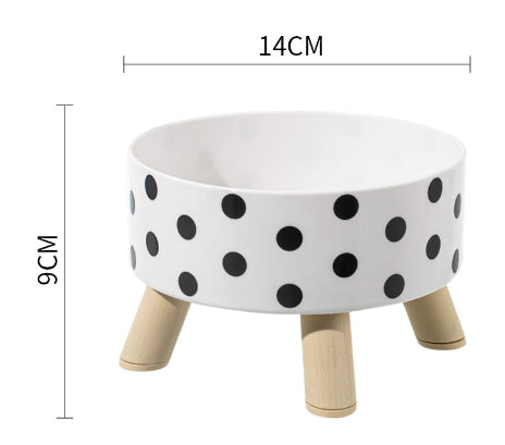 HKM-0957245 Tall Stainless Steel Pet Bowl for Cats and Dogs - Non-Slip Anti-Tumble Design, Large Capacity