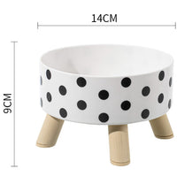 HKM-0957245 Tall Stainless Steel Pet Bowl for Cats and Dogs - Non-Slip Anti-Tumble Design, Large Capacity