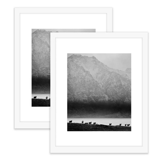 HKM-095827 Black Wooden Picture Frame Set for A4, A3, A2, and A1 Sizes