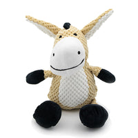 HKM-0958525 Interactive Plush Squeaky Dog Toy for Chewing, Teeth Cleaning, and Anxiety Relief