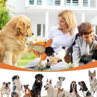 HKM-0958525 Interactive Plush Squeaky Dog Toy for Chewing, Teeth Cleaning, and Anxiety Relief
