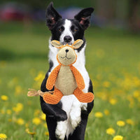HKM-0958525 Interactive Plush Squeaky Dog Toy for Chewing, Teeth Cleaning, and Anxiety Relief