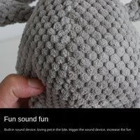 HKM-0958525 Interactive Plush Squeaky Dog Toy for Chewing, Teeth Cleaning, and Anxiety Relief