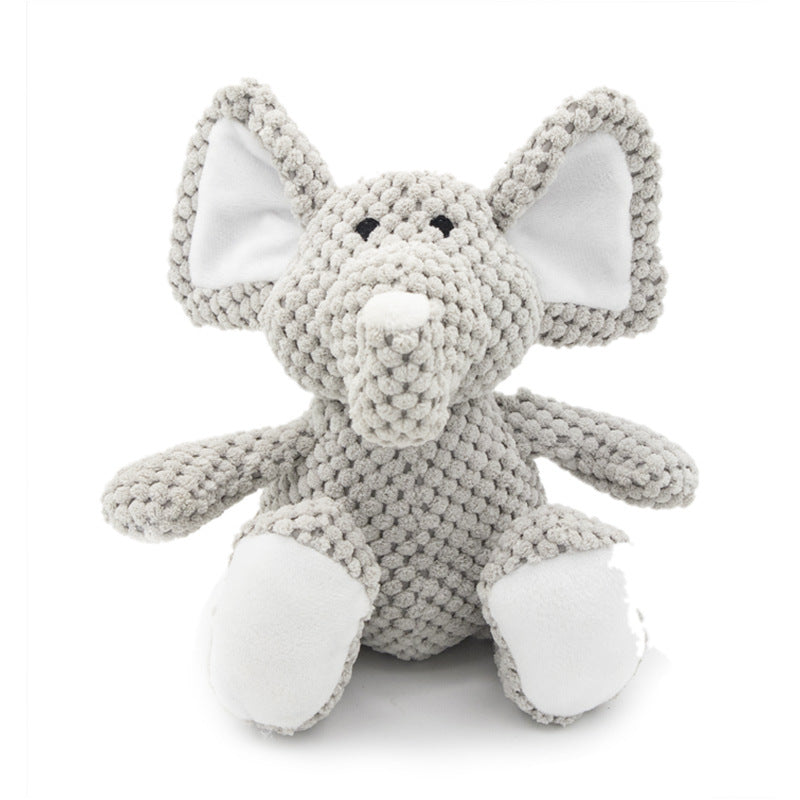 HKM-0958525 Interactive Plush Squeaky Dog Toy for Chewing, Teeth Cleaning, and Anxiety Relief