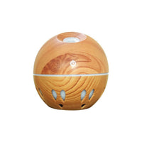 HKM-095891 Colorful LED Night Light Humidifier with Dark and Light Wood Grain Finishes