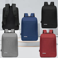 HKM-096019 Customizable Waterproof Laptop Backpack with USB Charging Port for Men, Polyester Business Rucksack with Zipper Closure