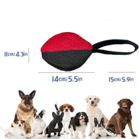 HKM-0961853 Durable Linen Tug Toy with T-Shaped Pull Tab for Interactive Dog Training and Agility Development