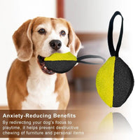 HKM-0961853 Durable Linen Tug Toy with T-Shaped Pull Tab for Interactive Dog Training and Agility Development