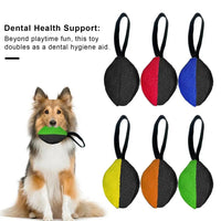 HKM-0961853 Durable Linen Tug Toy with T-Shaped Pull Tab for Interactive Dog Training and Agility Development