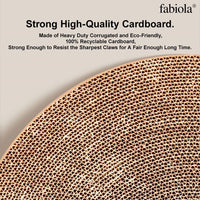 HKM-0964285 Large Cat Scratching Board with Track and Plush Ball - Eco-Friendly Cardboard Scratcher for Indoor Cats