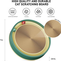 HKM-0964285 Large Cat Scratching Board with Track and Plush Ball - Eco-Friendly Cardboard Scratcher for Indoor Cats