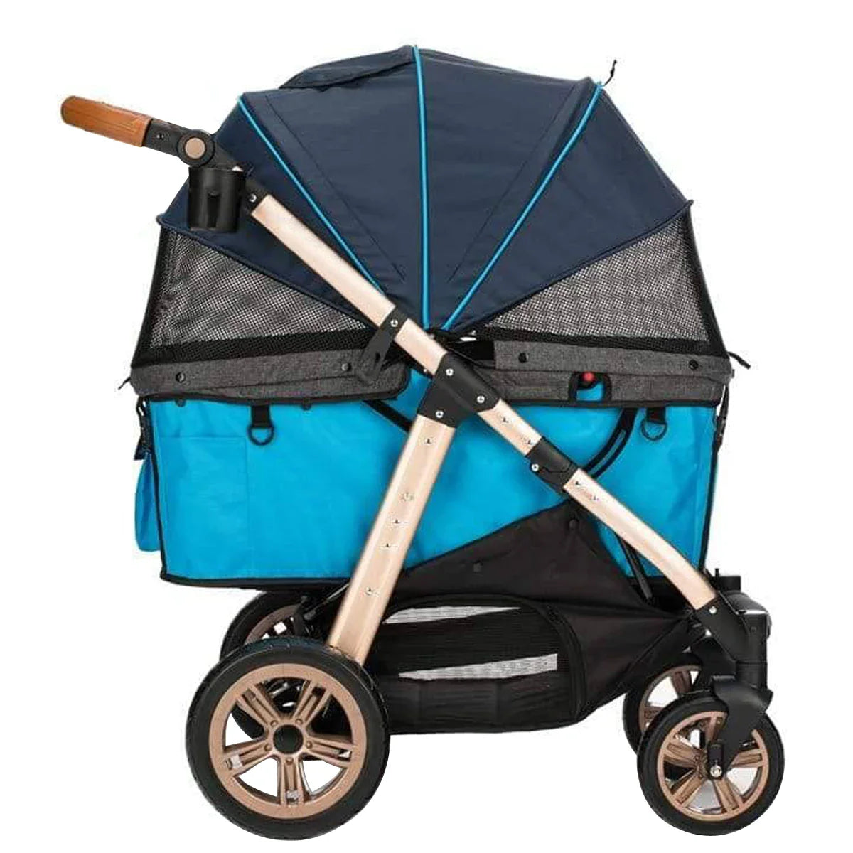 HKM-096467 Luxury 15KG Large Capacity Multifunctional Foldable Pet Stroller for Dogs and Cats