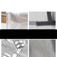HKM-0965181 Transparent Reflective Waterproof Dog Raincoat for Small to Medium Breeds
