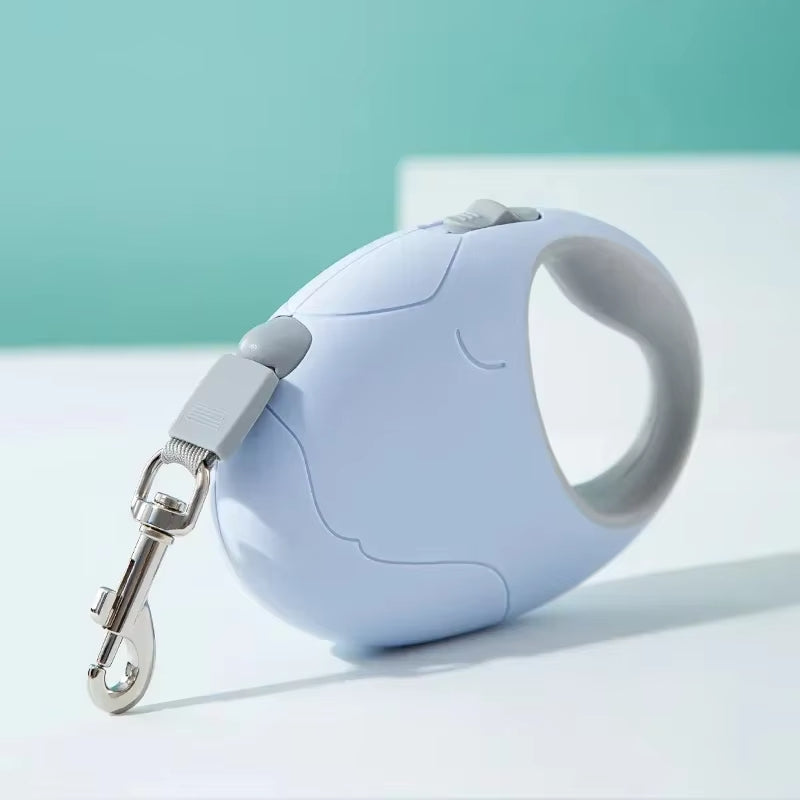 HKM-0966589 Retractable Dog Leash for Small to Medium Pets, Nylon Rope, Comfortable Grip, Extends Up to 16.4 Feet