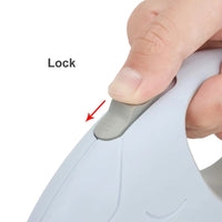 HKM-0966589 Retractable Dog Leash for Small to Medium Pets, Nylon Rope, Comfortable Grip, Extends Up to 16.4 Feet