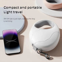 HKM-0966589 Retractable Dog Leash for Small to Medium Pets, Nylon Rope, Comfortable Grip, Extends Up to 16.4 Feet