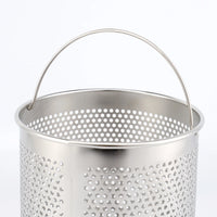 HKM-096659 Stainless Steel Deep Fryer Pot with Lid & Inner Rack for Asparagus and Pasta Cooking