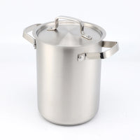 HKM-096659 Stainless Steel Deep Fryer Pot with Lid & Inner Rack for Asparagus and Pasta Cooking