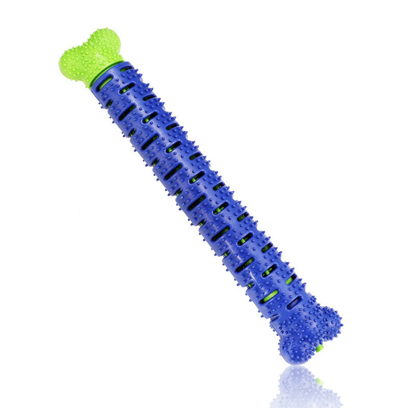 HKM-0968253 Dog Chew Toy & Toothbrush Stick for Dental Care, Silicone Molar Cleaner with Treat Dispenser, 25cm