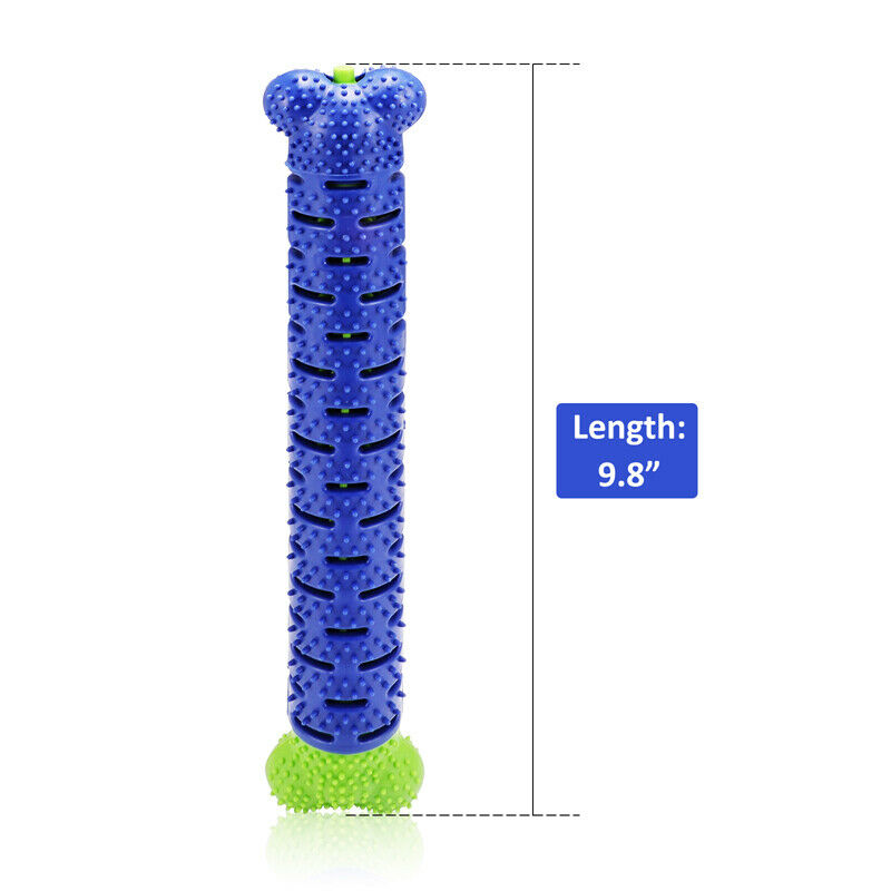 HKM-0968253 Dog Chew Toy & Toothbrush Stick for Dental Care, Silicone Molar Cleaner with Treat Dispenser, 25cm