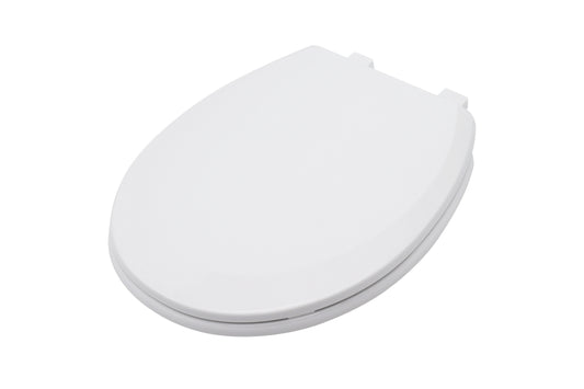 HKM-096979 Soft Closing Round PP Toilet Seat Cover - Modern Plastic Closed Front Design