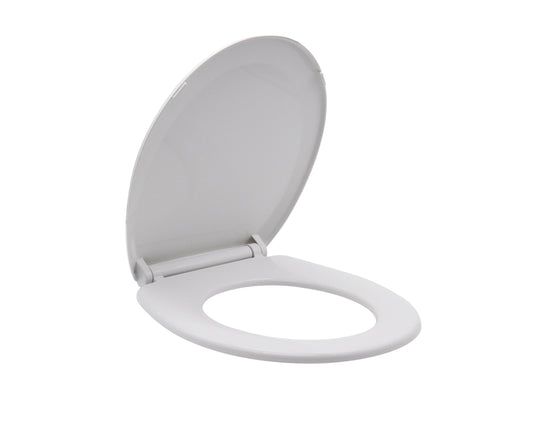 HKM-096979 Soft Closing Round PP Toilet Seat Cover - Modern Plastic Closed Front Design