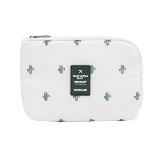HKM-096979 Travel Season Digital Package - Large Size 14*22cm with Elastic Band, Small Size 12*16cm, Polyester Square Grid Material
