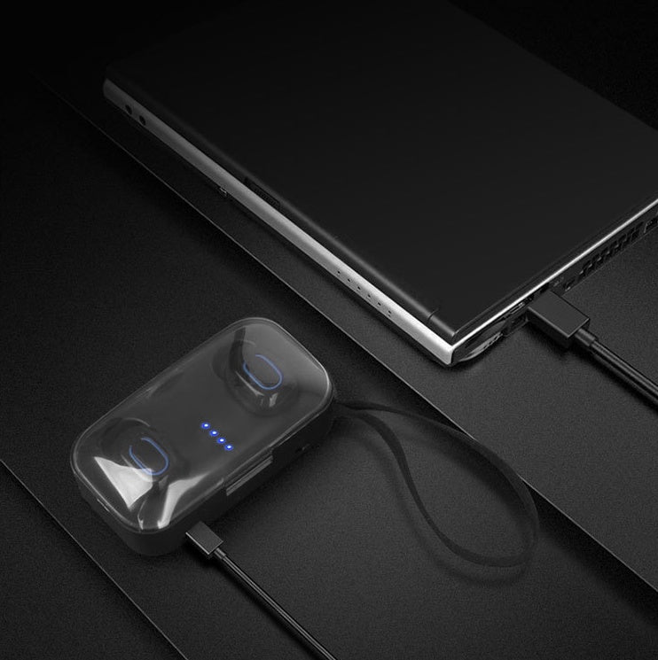 HKM-096979 Wireless Bluetooth Headset TI8S with Mini TWS Design and Binaural Calling - Bluetooth 5.0 Technology