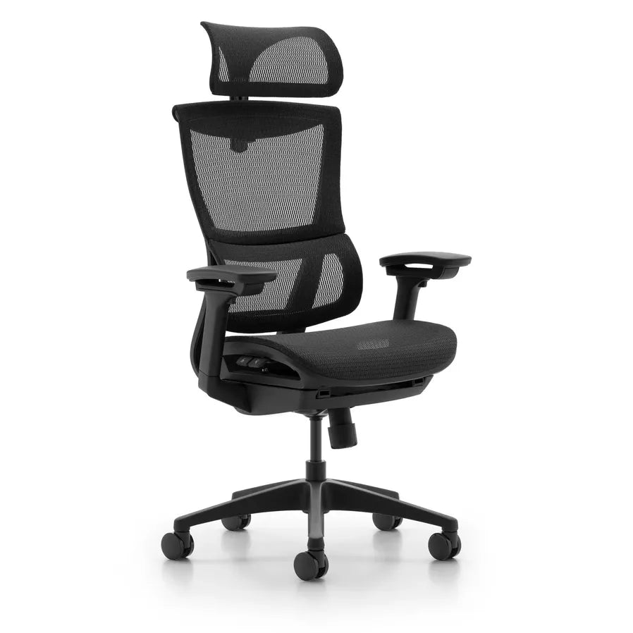 HKM-097043 Ergonomic High Back Mesh Office Chair with Adjustable Headrest and Recline Function