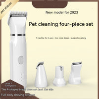 HKM-0970557 4 In 1 Electric Pet Shaver with USB Charging and 4 Attachments for Grooming