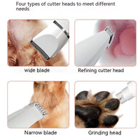 HKM-0970557 4 In 1 Electric Pet Shaver with USB Charging and 4 Attachments for Grooming