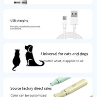 HKM-0970557 4 In 1 Electric Pet Shaver with USB Charging and 4 Attachments for Grooming