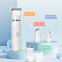 HKM-0970557 4 In 1 Electric Pet Shaver with USB Charging and 4 Attachments for Grooming