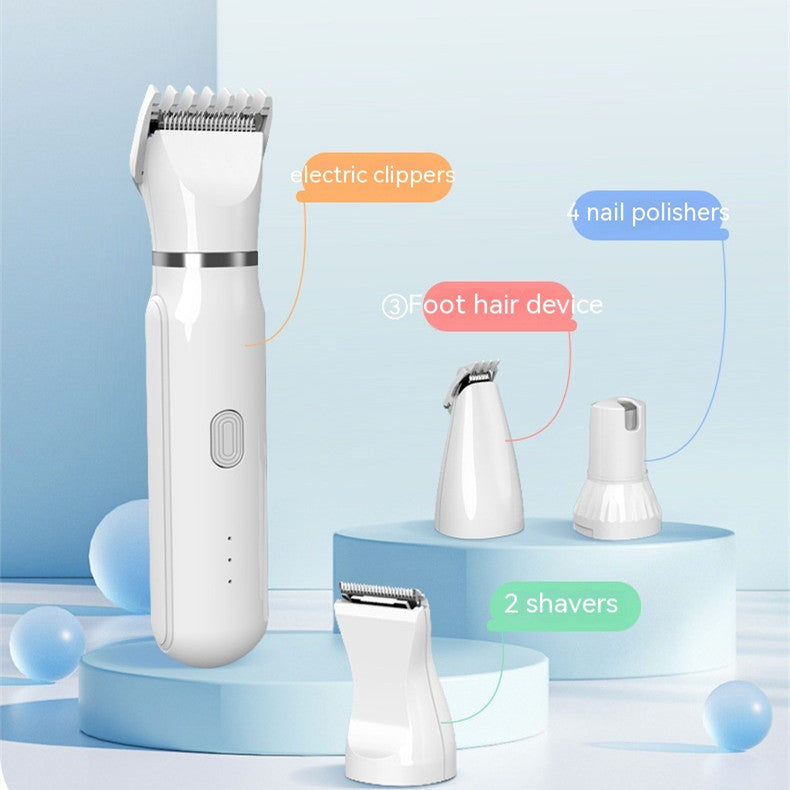 HKM-0970557 4 In 1 Electric Pet Shaver with USB Charging and 4 Attachments for Grooming