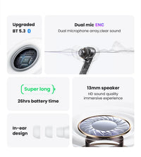 HKM-097107 Ultra-Mini BT5.3 Wireless TWS Earbuds for Apple and Android Devices