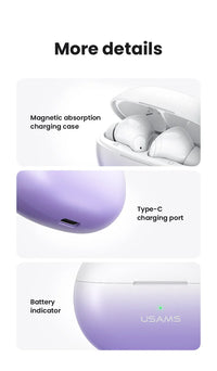 HKM-097107 Ultra-Mini BT5.3 Wireless TWS Earbuds for Apple and Android Devices
