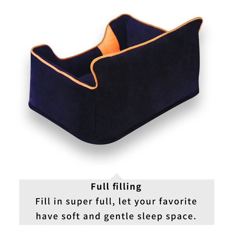 HKM-0972605 Detachable and Washable Kennel for Small Dogs - Soft Crystal Velvet Cover with Comfortable PP Cotton Cushion