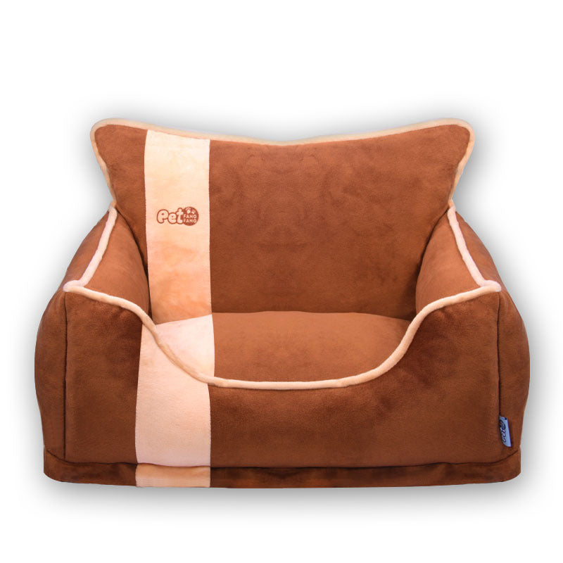 HKM-0972605 Detachable and Washable Kennel for Small Dogs - Soft Crystal Velvet Cover with Comfortable PP Cotton Cushion