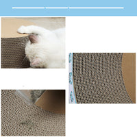 HKM-0972733 Bowl-Shaped Corrugated Paper Cat Scratching Board in Wood Color