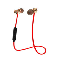 HKM-097299 Wireless In-Ear Stereo Headphones for Sports - Sweat-proof Design, 5 Hours Playtime, IPX4 Waterproof, Red Color