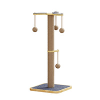 HKM-0973373 Windmill Hanging Ball Cat Toy – Scratch-Resistant Climbing Frame with Pine and Carpet Leather