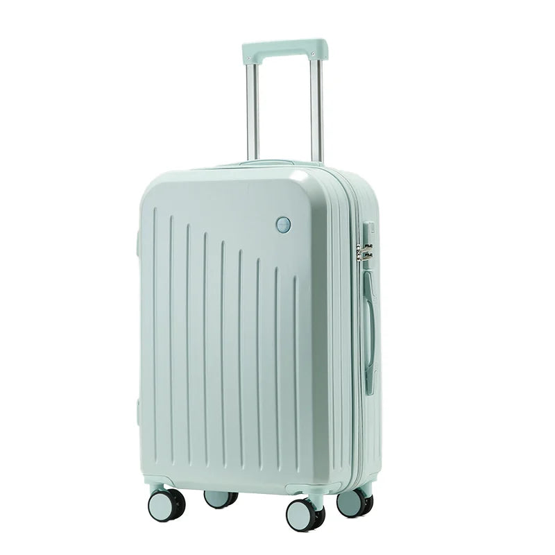 HKM-097491 Compact ABS Luggage Set with Cup Holder – Mini and 20-Inch Travel Suitcases for Convenient Travel Essentials