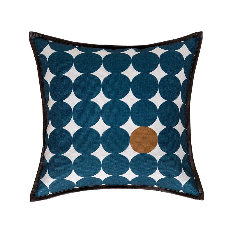HKM-097491 Geometric Abstract Blended Fabric Throw Pillowcase - 43x43cm in Various Colors