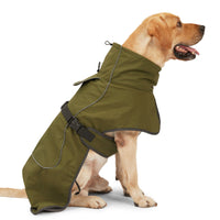 HKM-0976701 Winter Warm Clothing for Medium and Large Dogs - Waterproof Nylon, Army Green and Black Options