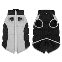 HKM-0978109 Windproof Pet Winter Clothes for Medium and Large Dogs, Cotton Material in Black, Blue, Red, Navy Blue, Sizes XL-6XL