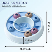 HKM-0979133 Interactive Dog Puzzle Game Toy - Levels 1-3, Enhances Thinking Skills, Easy to Clean, Non-Slip Design