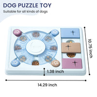 HKM-0979133 Interactive Dog Puzzle Game Toy - Levels 1-3, Enhances Thinking Skills, Easy to Clean, Non-Slip Design