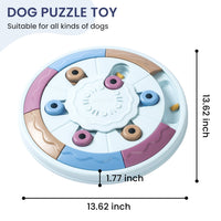 HKM-0979133 Interactive Dog Puzzle Game Toy - Levels 1-3, Enhances Thinking Skills, Easy to Clean, Non-Slip Design
