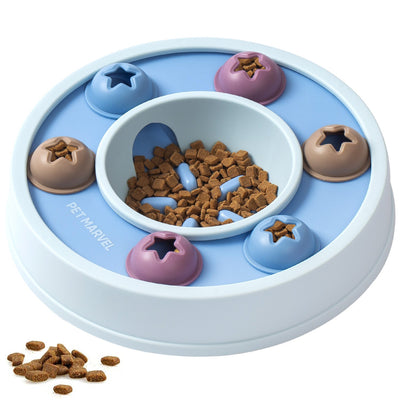 HKM-0979133 Interactive Dog Puzzle Game Toy - Levels 1-3, Enhances Thinking Skills, Easy to Clean, Non-Slip Design