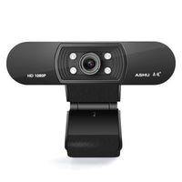 HKM-097939 HD Webcam with Built-In Microphone, 1920x1080 Resolution, Adjustable Focus, Compatible with Multiple Platforms